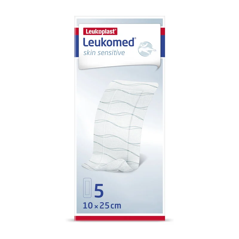 Leukoplast Leukomed Haut Sensitiv 10 cm x 25 cm 5 Einheiten