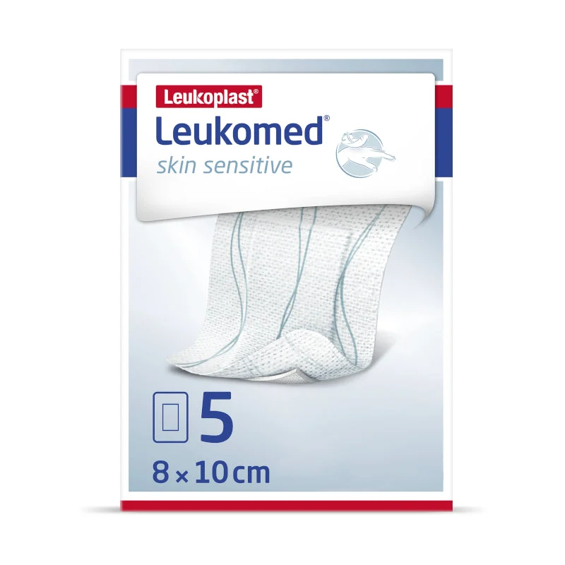 Leukoplast Leukomed Haut Sensitiv 8 cm x 10 cm 5 Einheiten