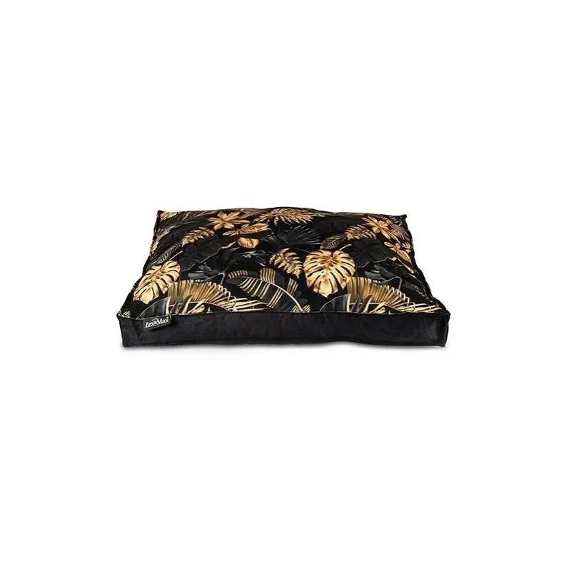 Lex&Max Boxbed Dubai Funda para Perro Negro und Gold 90 x 65 cm