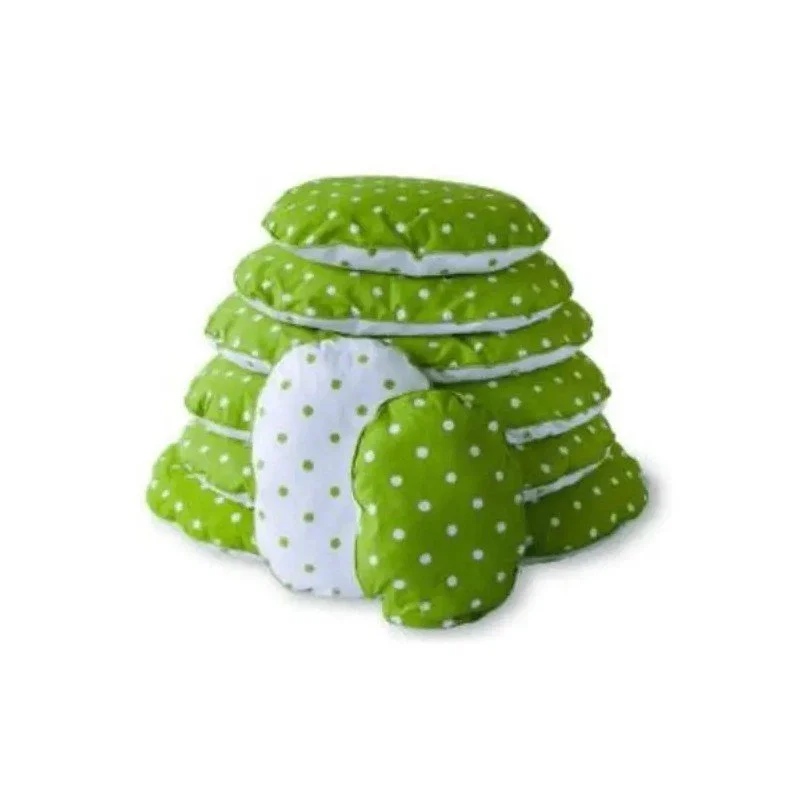 Lex&Max Funda Ovalada Dots Lima/Blanco 100cm