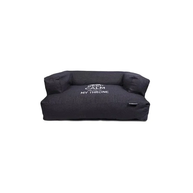 Lex&Max Keep Calm Funda para Sofá para Perros Negro 0,90kg