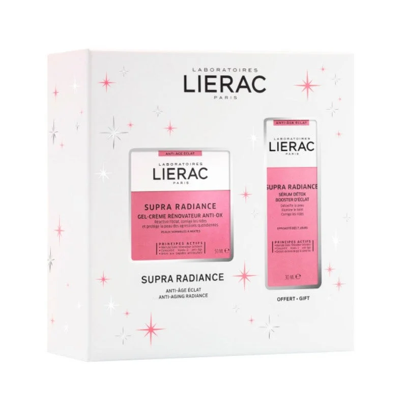 Lierac Supra Radiance Erneuernde Creme-Gelpackung 50 ml + Detox-Serum 30 ml