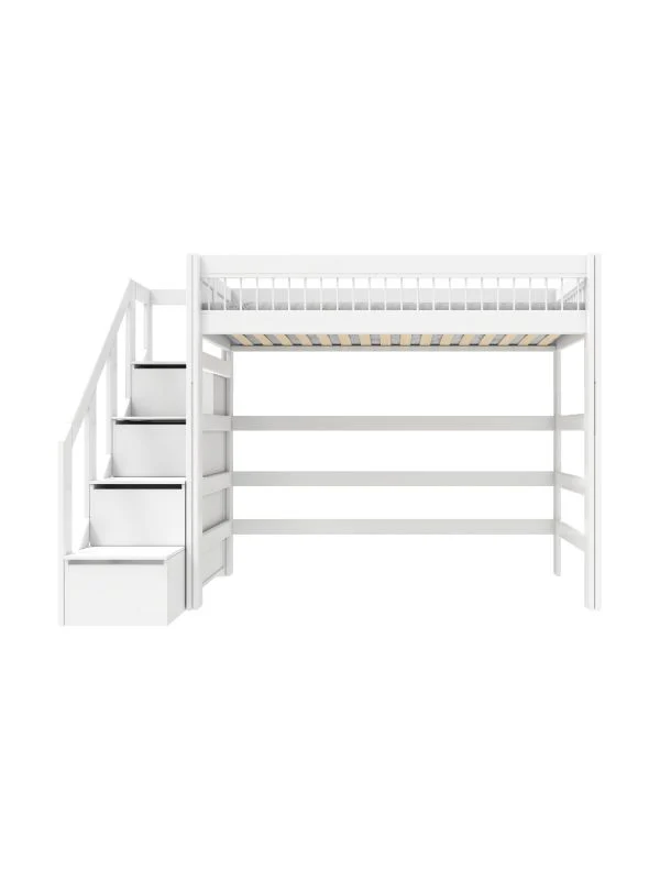LifeTime Breeze Hochbett – Treppenschrank – Rolllattenrost