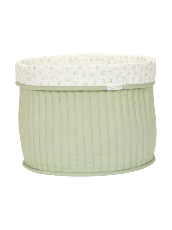 Little Dutch Aufbewahrungskorb Groß - Blueberry Leaves - 30 x 25 cm