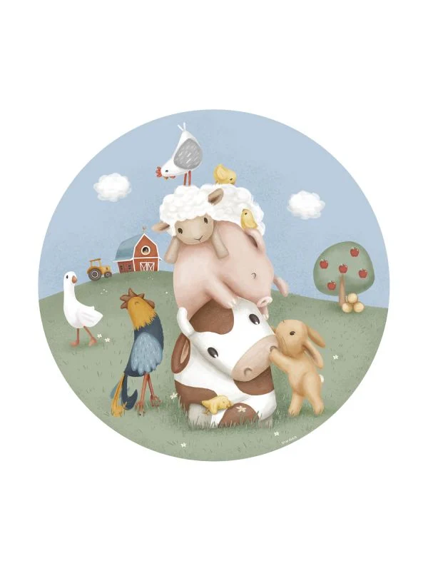 Little Dutch Tapetenkreis - Little Farm 100 cm