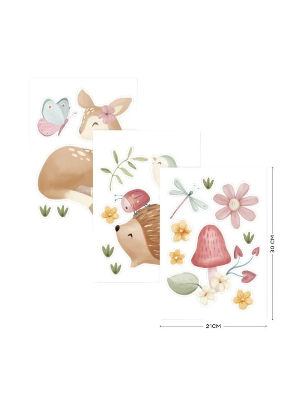 Little Dutch Wandsticker - Fairy Garden - 3 Bögen
