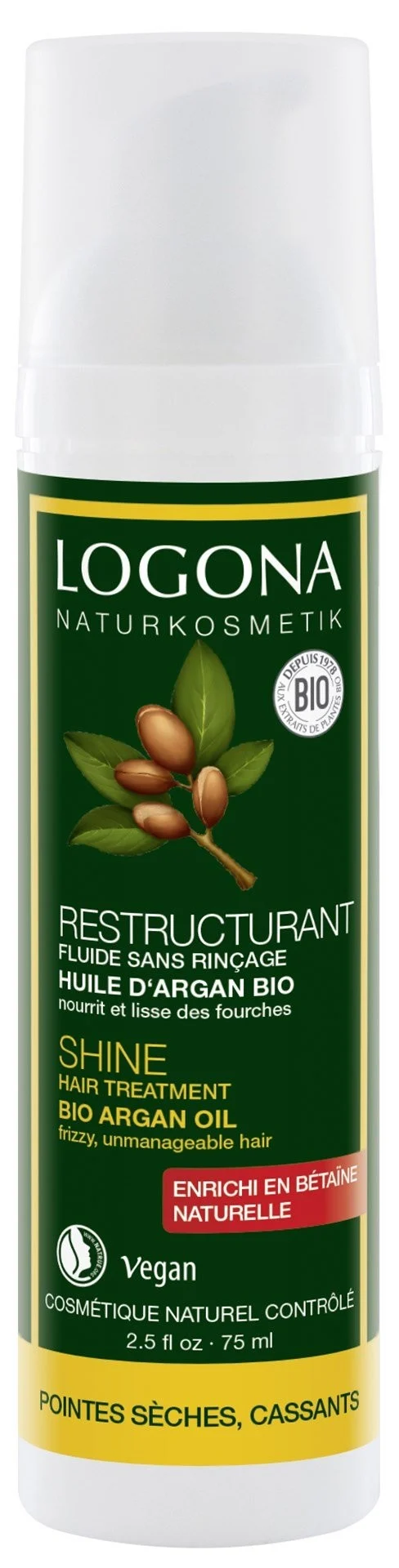 Logona Fluido Esp. Puntas Argam 75ml