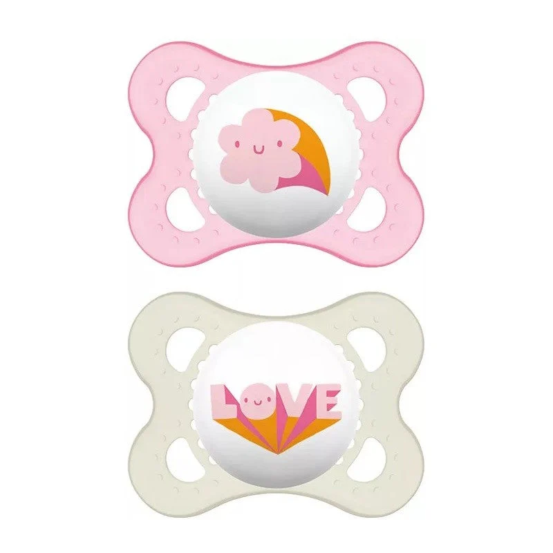 MAM Original Latex Schnuller 0-6M 2 Einheiten Rosa