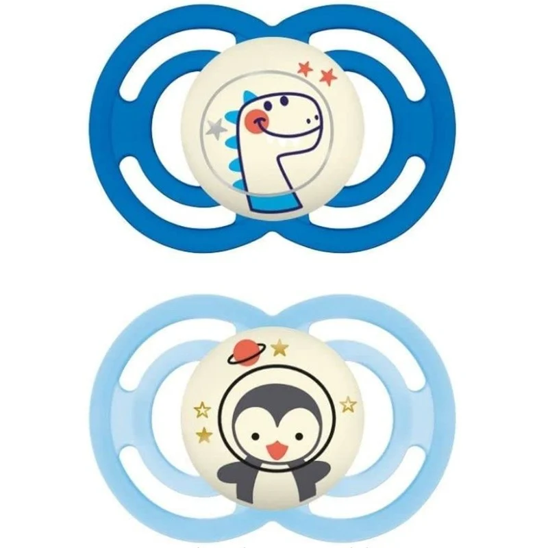 MAM Perfect Night Silikon Schnuller + 16 Monate Blau