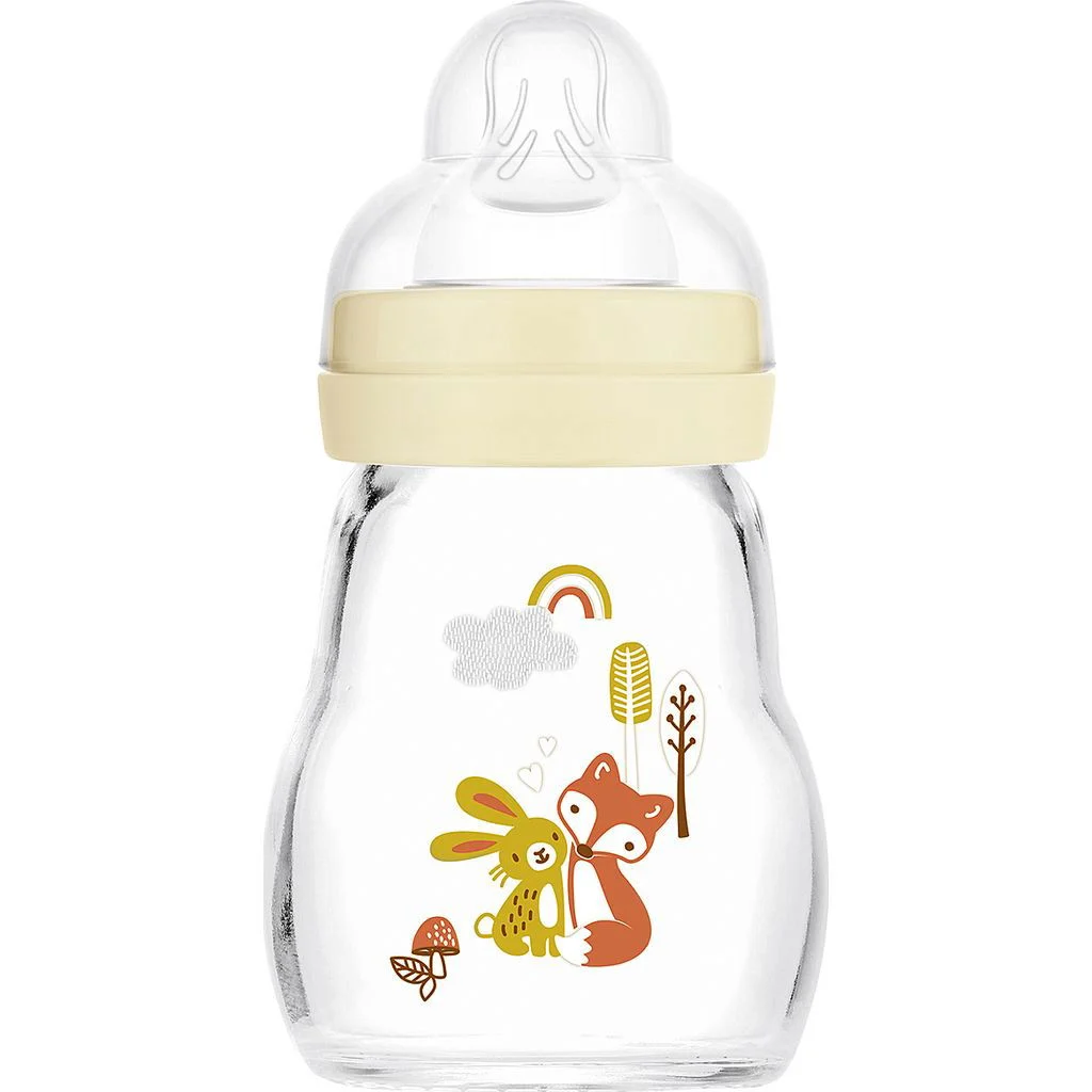 MAMBabyflasche Feel Good Elements Glas Hase/Fuchs 170ml
