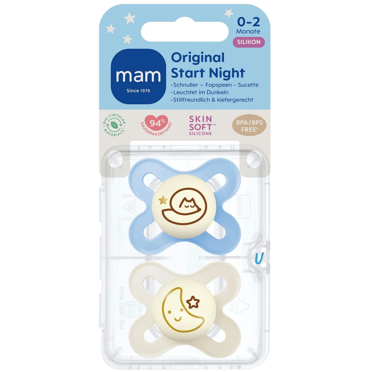 MAMOriginal Start Night Silikon blau