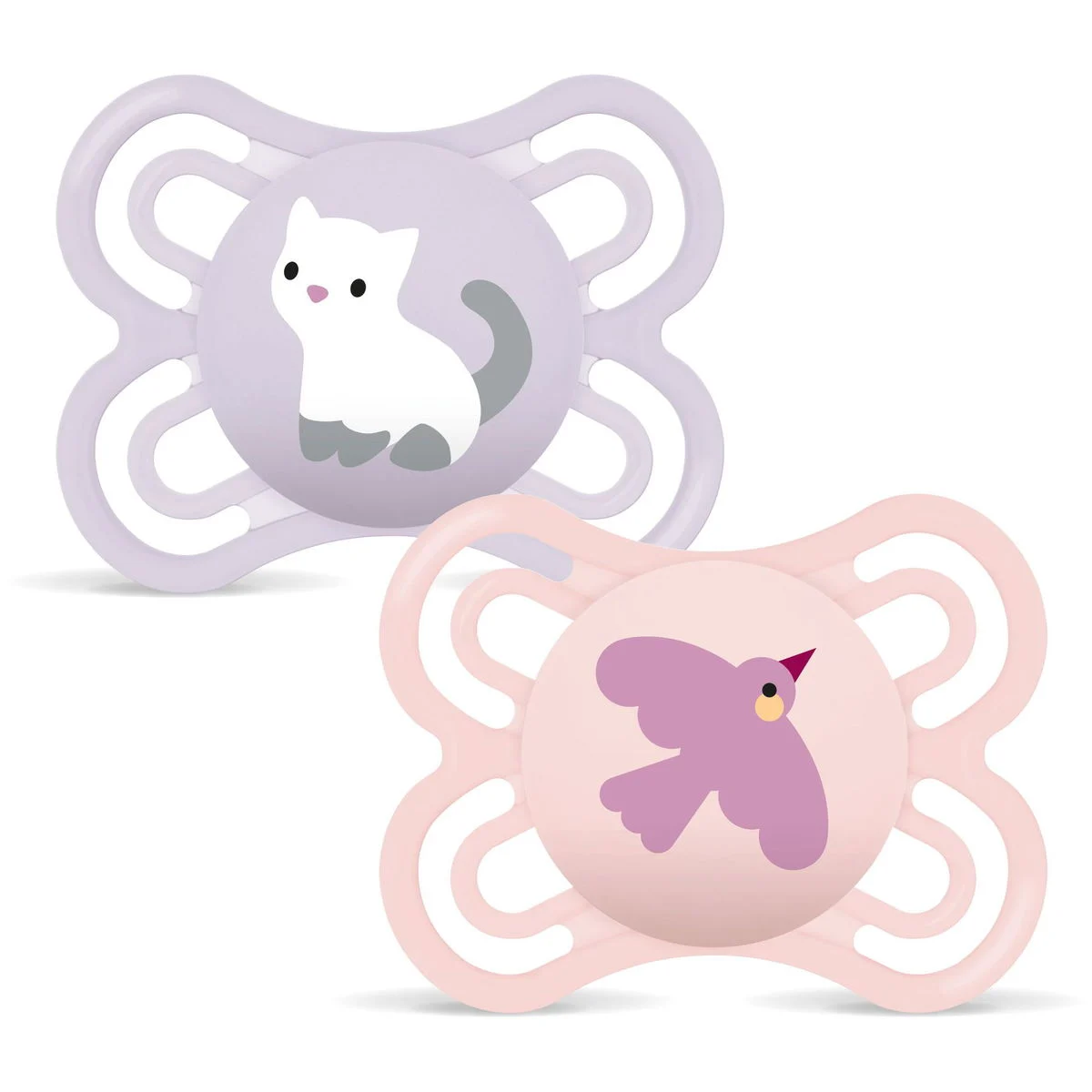 MAMPerfect Silikon Schnuller Katze/Vogel 0-6M