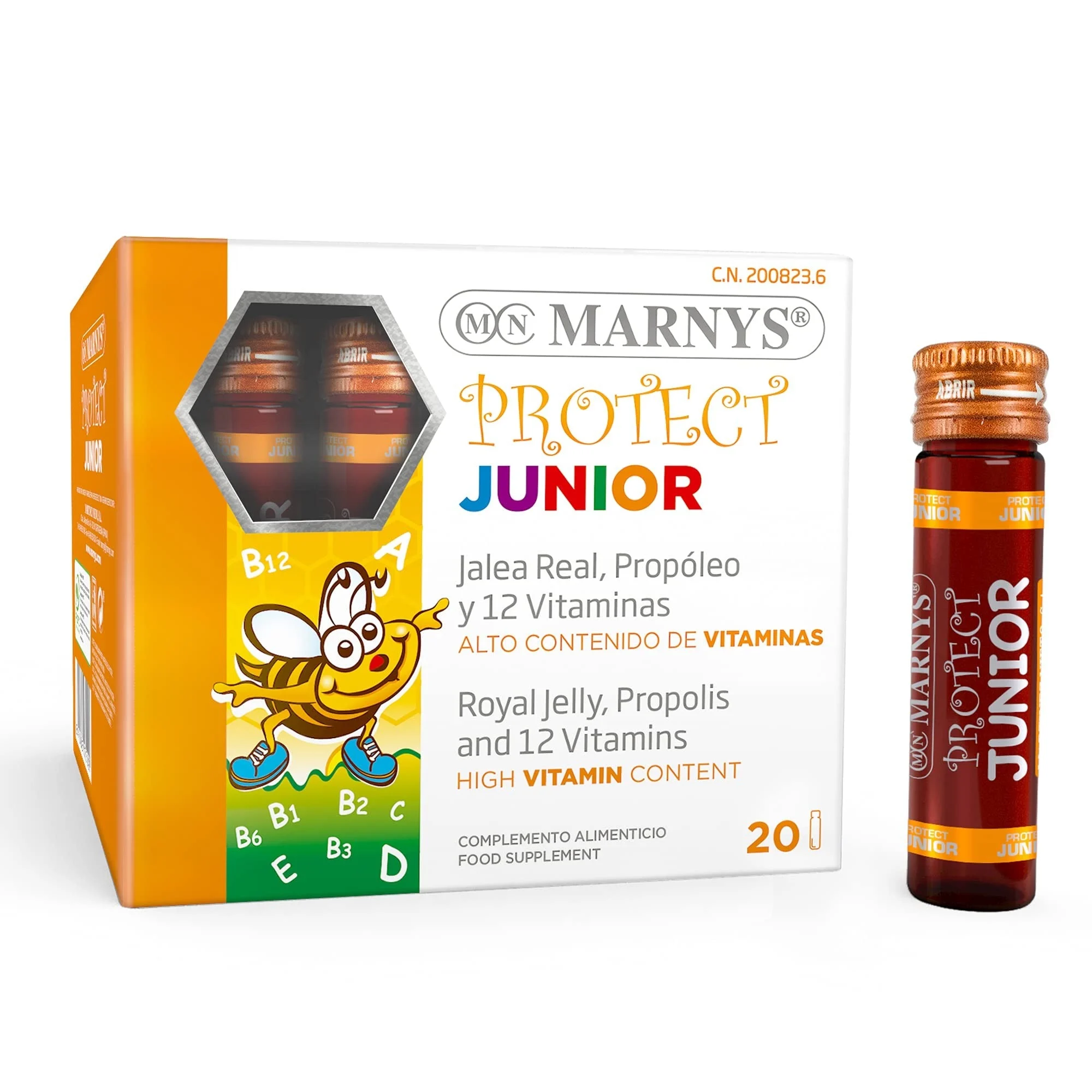Marnys Protect Junior Gelée Royale+Propolis+12 Vitamine 20 Ampullen