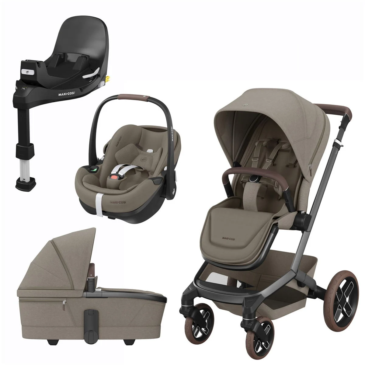 Maxi CosiFame 4in1 Set twillic truffle