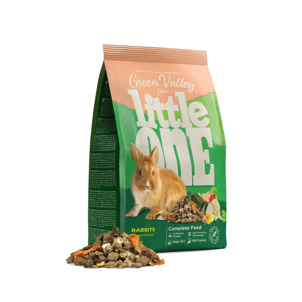Mealberry Little One "Green Valley" Trockenfutter für Kaninchen 750g