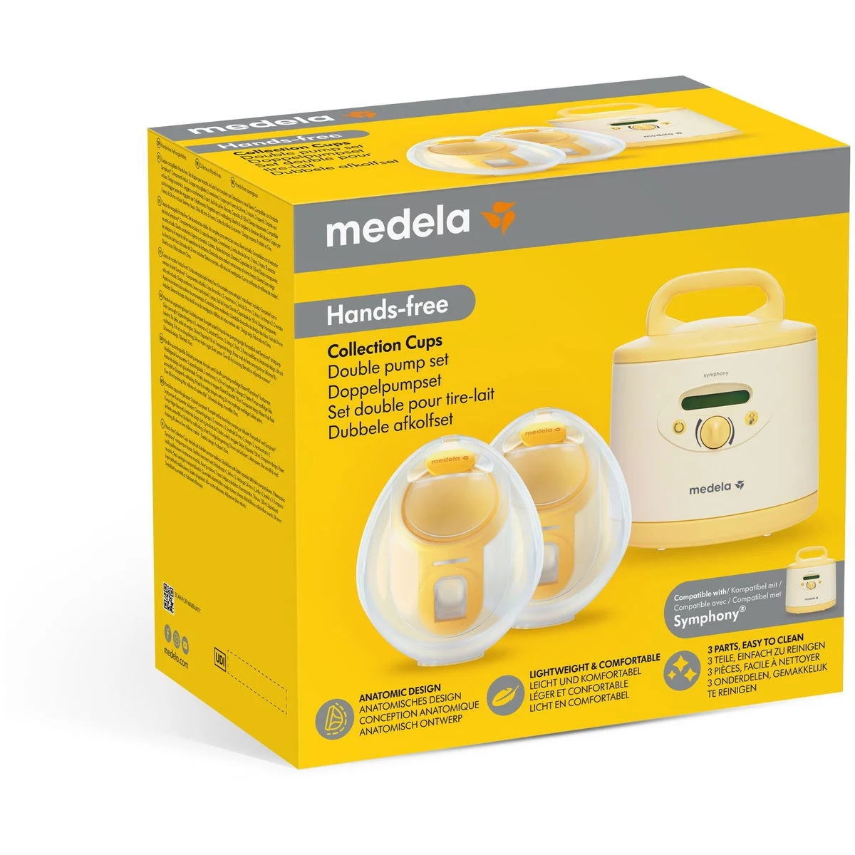 MedelaHands-free Doppelpumset für Symphony inkl. 24mm Brusthauben