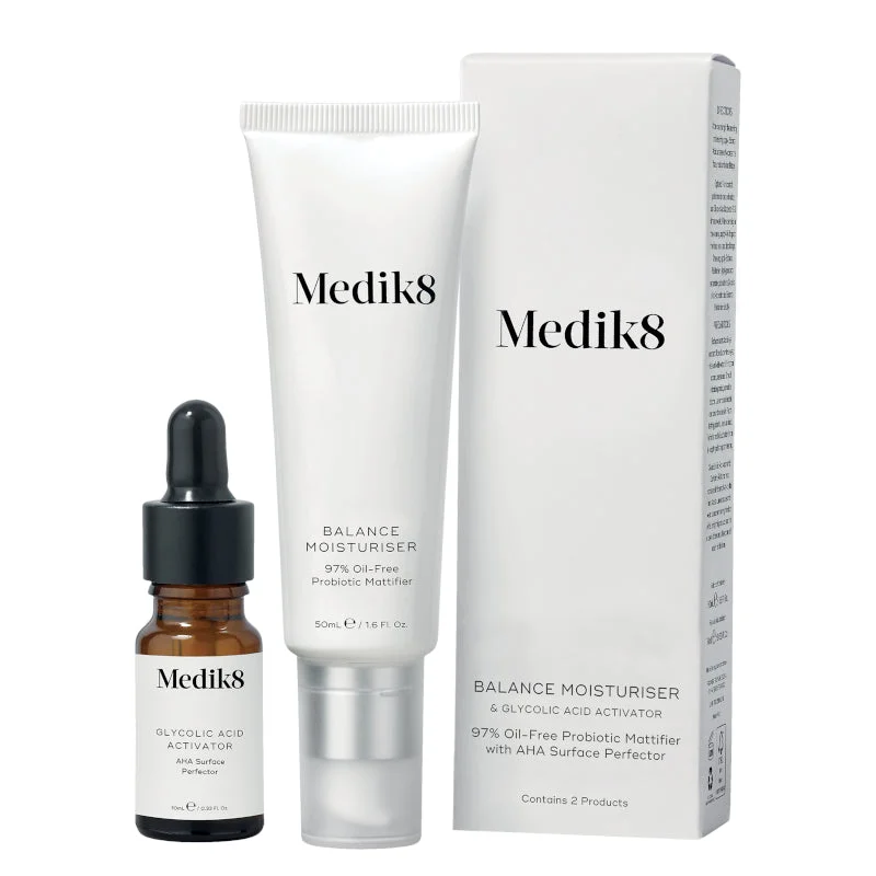 Medik8 Balance Feuchtigkeitscreme 50 ml & Glykolsäure-Aktivator 10 ml