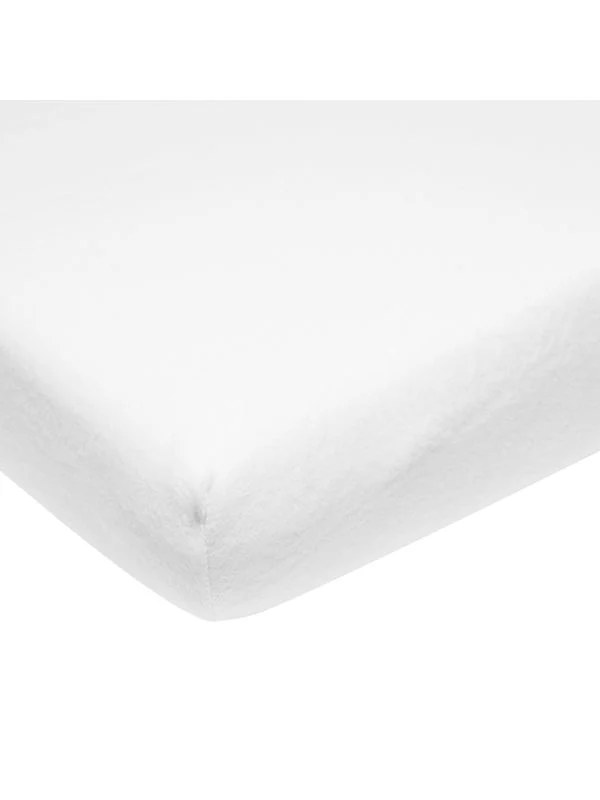 Meyco Molton Spannbettlaken - 40x80/90 cm – Weiß