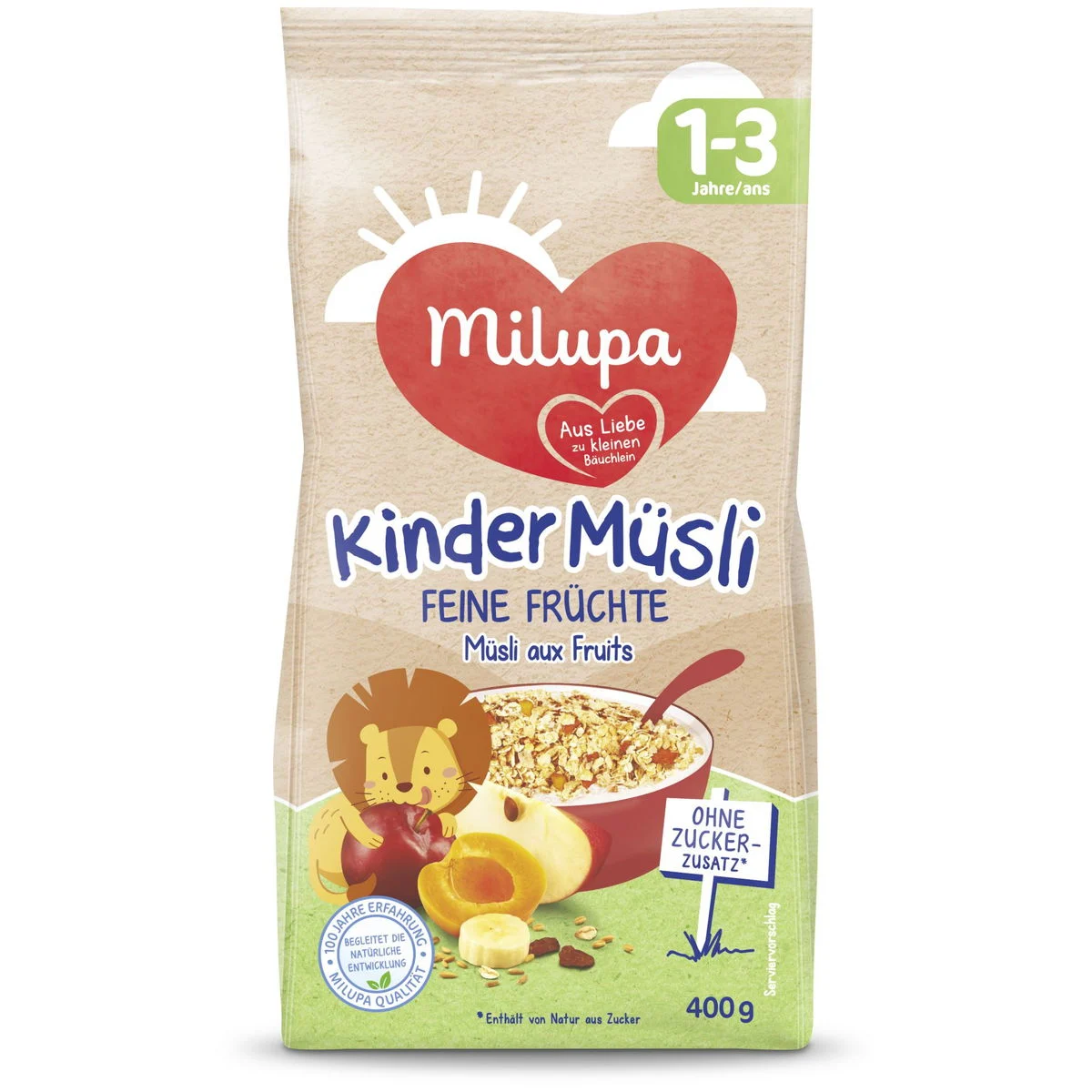 MilupaKindermüsli 12m+ Früchte