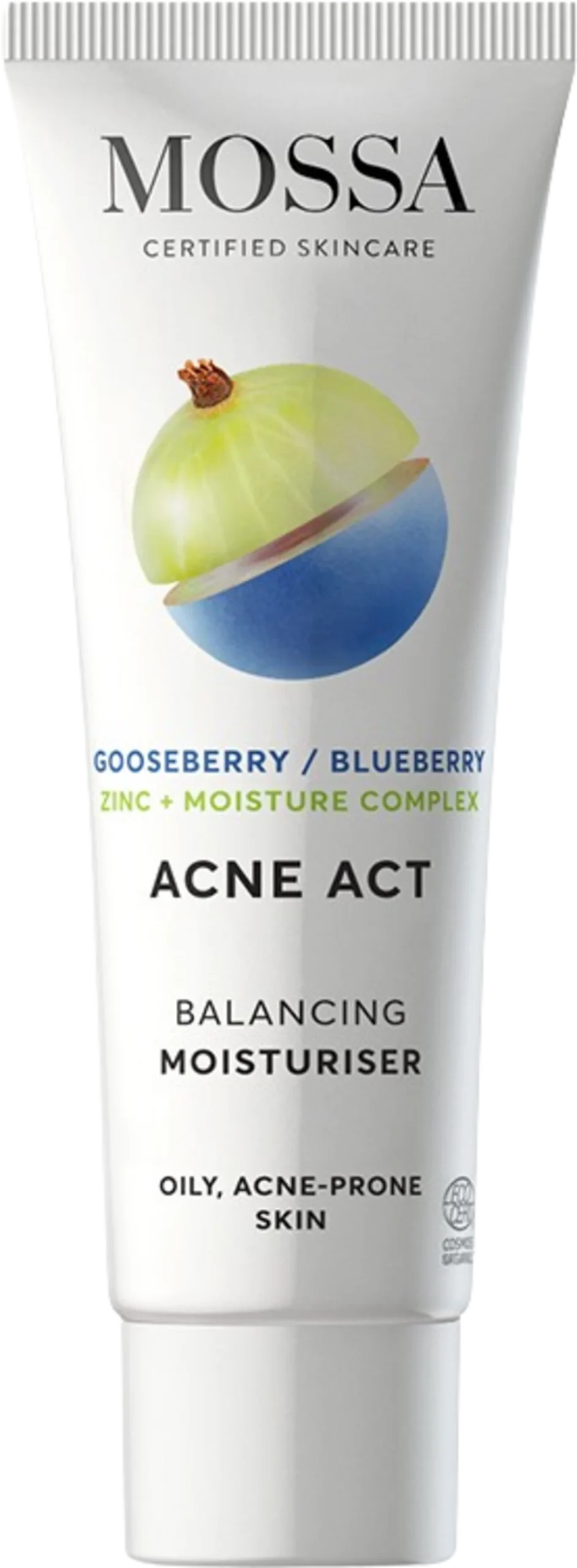 MOSSA Acne Act Balancing Moisturiser, 50 ml