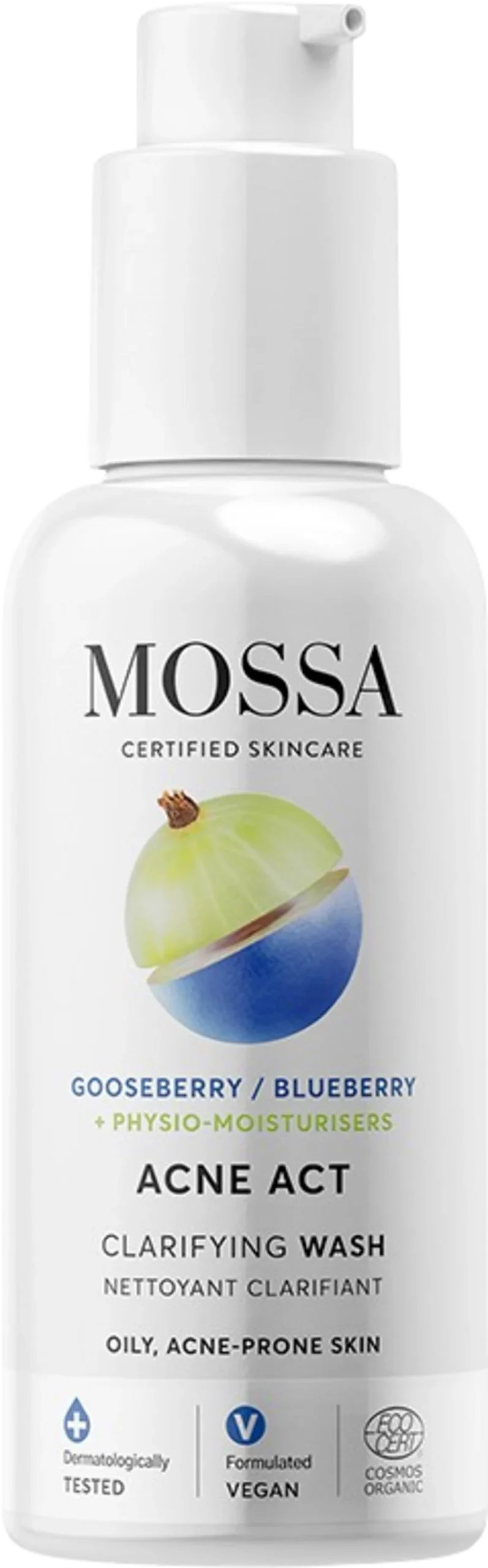 MOSSA Acne Act Claryfing Wash, 140 ml
