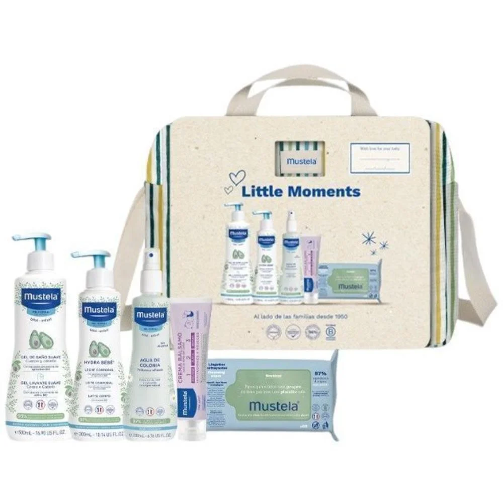 MUSTELA Bolsa de Paseo Little Moments Rayas 1 ud
