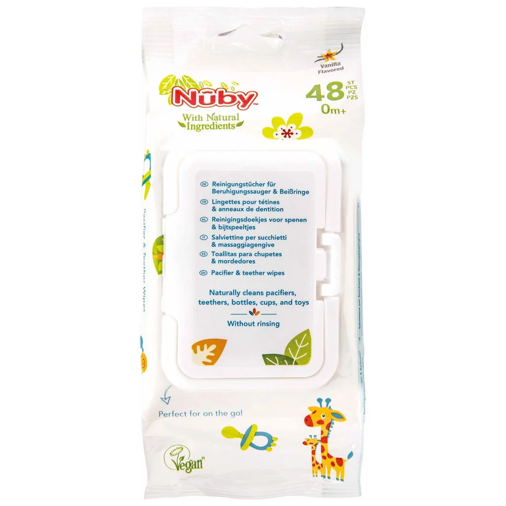 NûbyAll Natural Reinigungstücher antibakteriell für Nuggi und Spielzeug