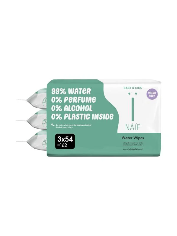 Naïf 3er-Pack Water Baby Wipes