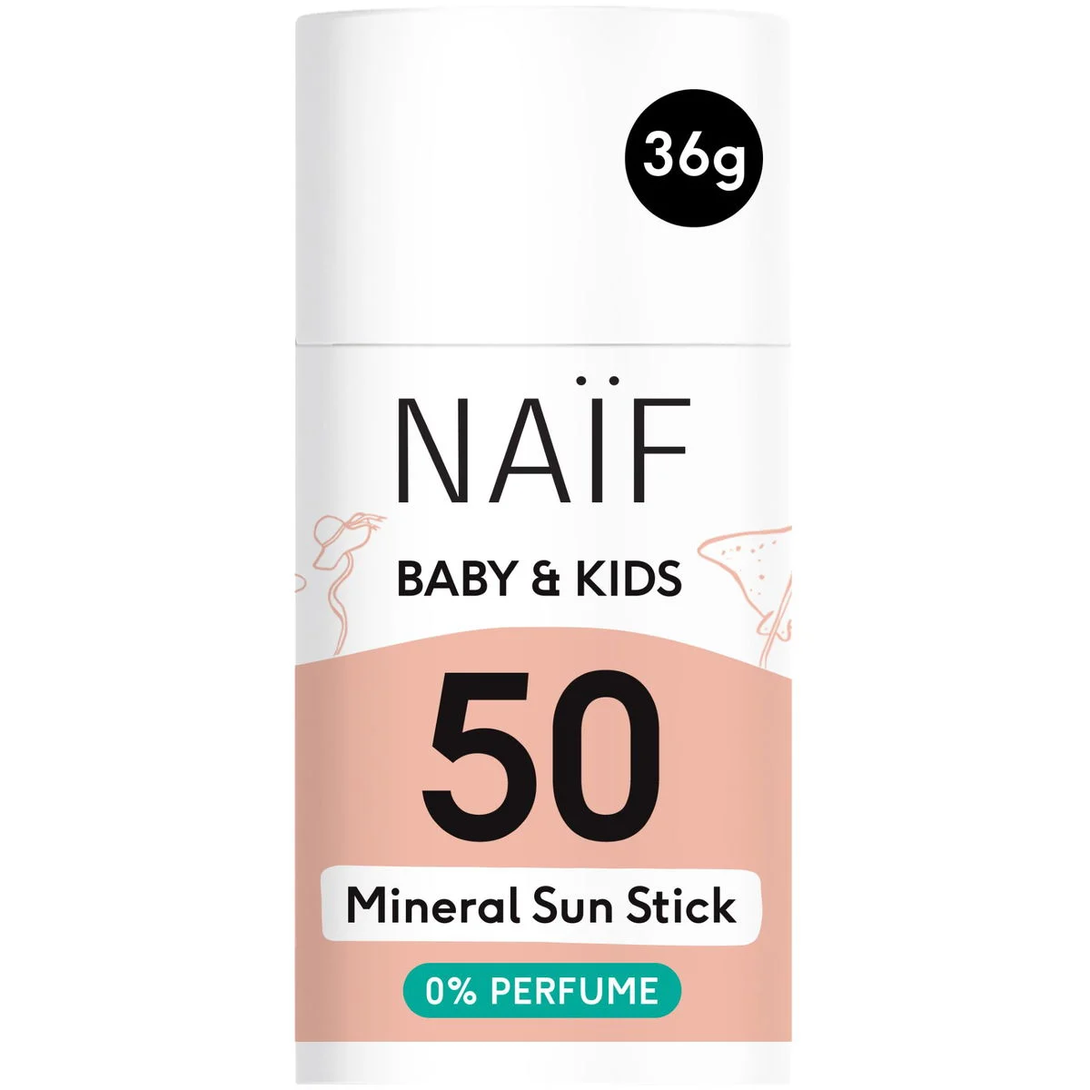 NAÏFMineralischer Sonnenschutzstick SPF50 Baby und Kids