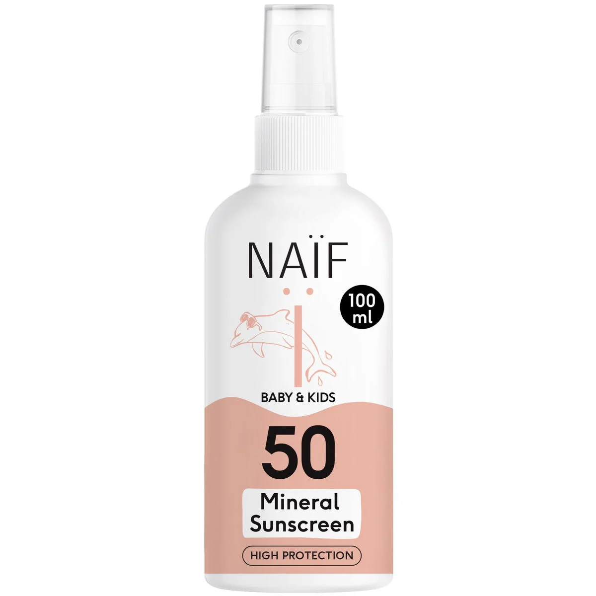 NAÏFMineralisches Sonnenschutzspray SPF50 Baby und Kids 100ml