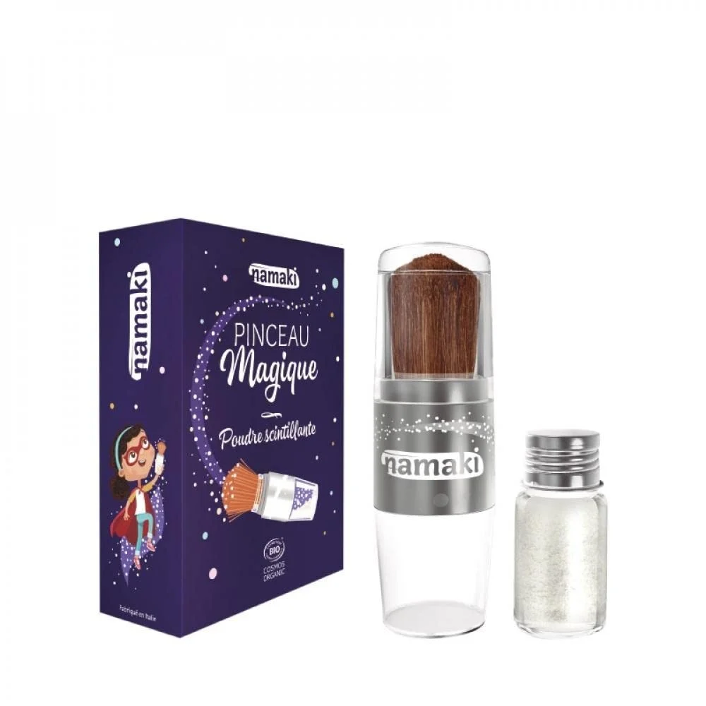 Namaki Pincel Magico Polvo Brillante Plata 1 unidad