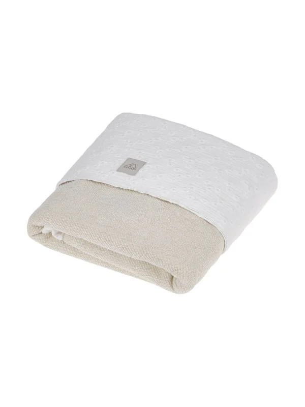 Nanami Knitlook Babydecke - Doppelseitig - Natur