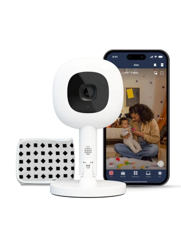 Nanit Pro Kamera-Babyphone + Flex-Ständer + Atemgurt