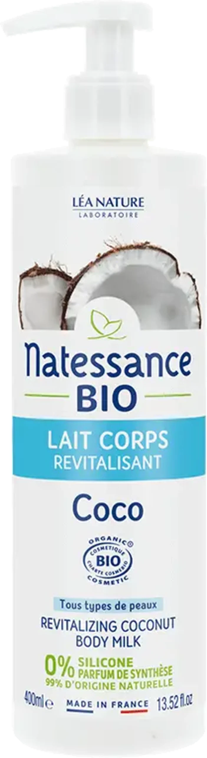 Natessance Körpermilch Kokos, 400 ml