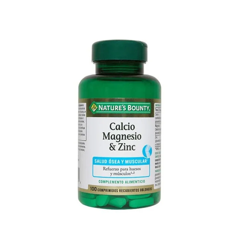 NATURE'S BOUNTY Calcium, Magnesium und Zink, 100 Tabletten