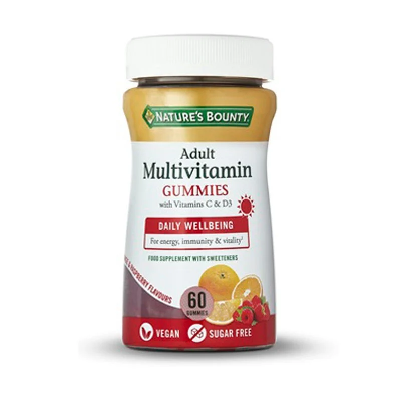 NATURE'S BOUNTY Multivitamin Vit C & D3 Erwachsene 60 Gummibärchen