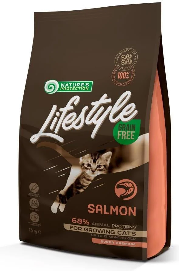 Nature's Protection Lifestyle Lachs Kätzchen Trocken 1,5Kg
