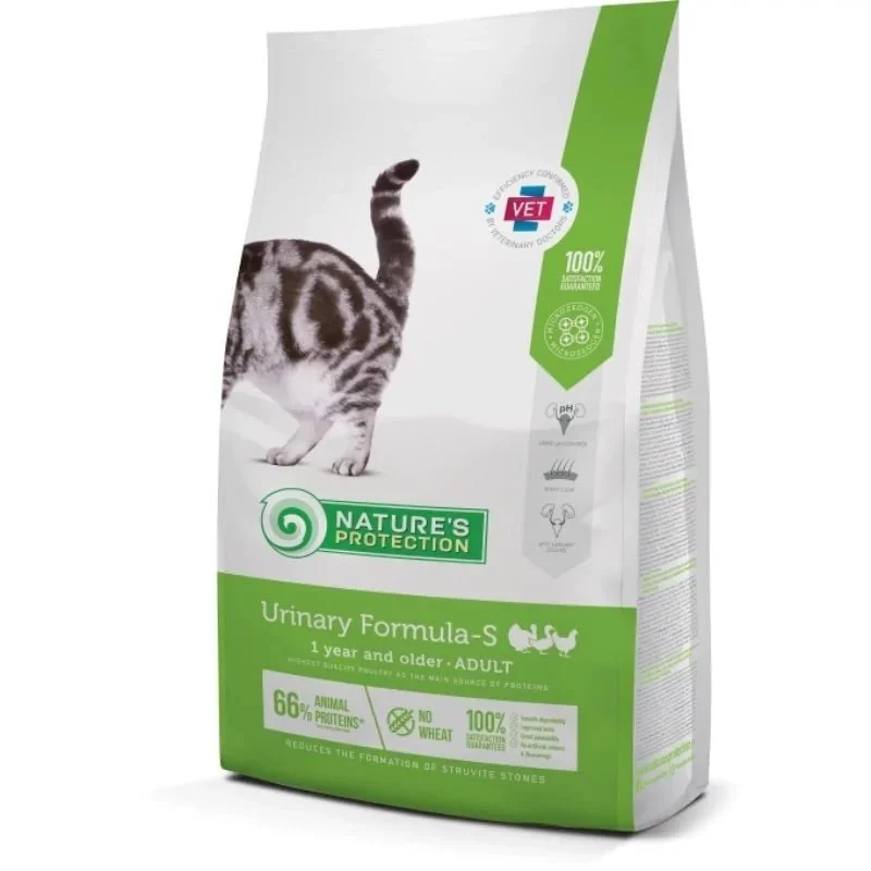 Natures Protection Fórmula Urinaria-S Trockenfutter für ausgewachsene Katzen 2Kg