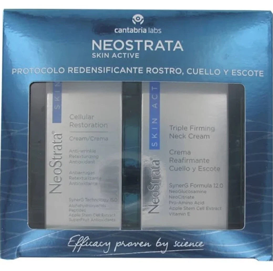 NEOSTRATA Skin Active Pack Zelluläre Wiederherstellungscreme 50 g + Straffende Creme für Hals und Dekolleté 80 g