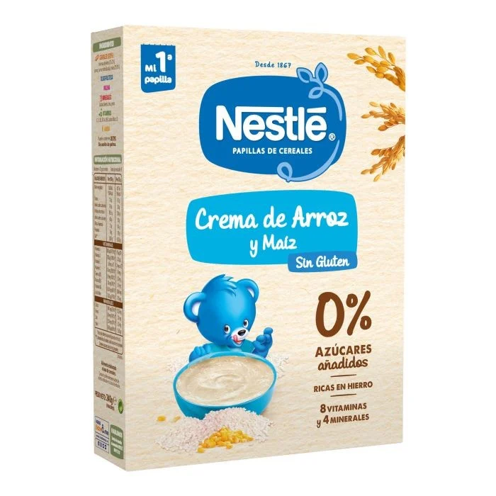 NESTLÉ Glutenfreier Porridge Creme aus Reis und Mais 240g