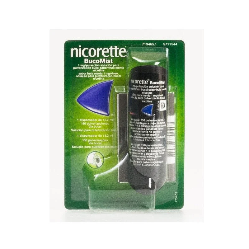 NICORETTE Bucomist 1mg/Spray Mundspray Fruchtminze 150 Sprays