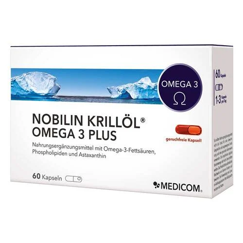 Nobilin Krillöl Omega 3 Plus Kapseln, 60 St