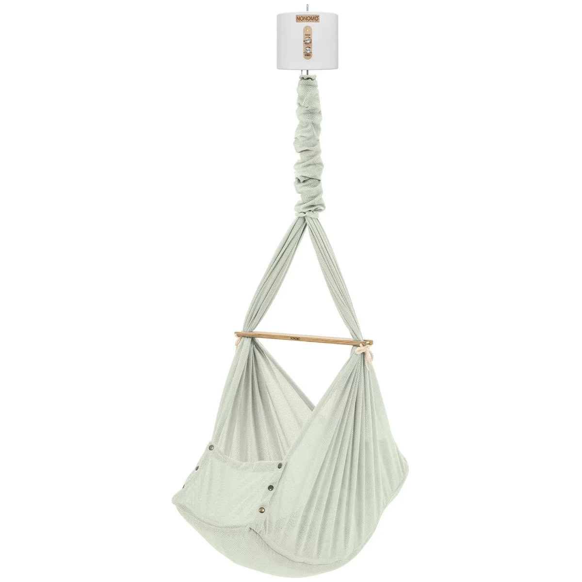 NonomoFederwiege mit Move weiss olive