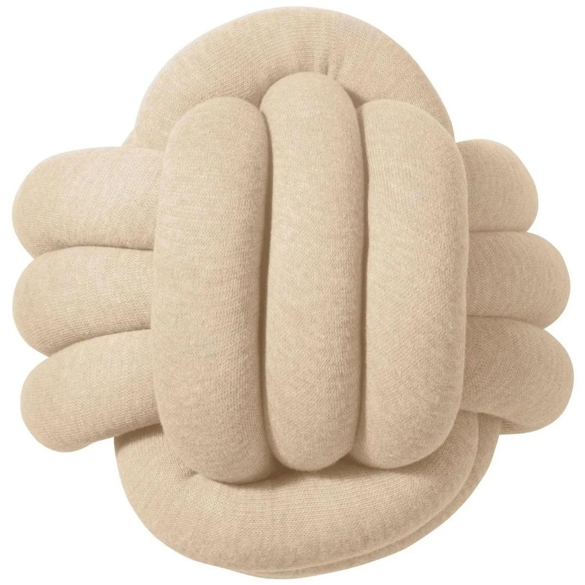 Nordic coast companyKnotenkissen Strick beige