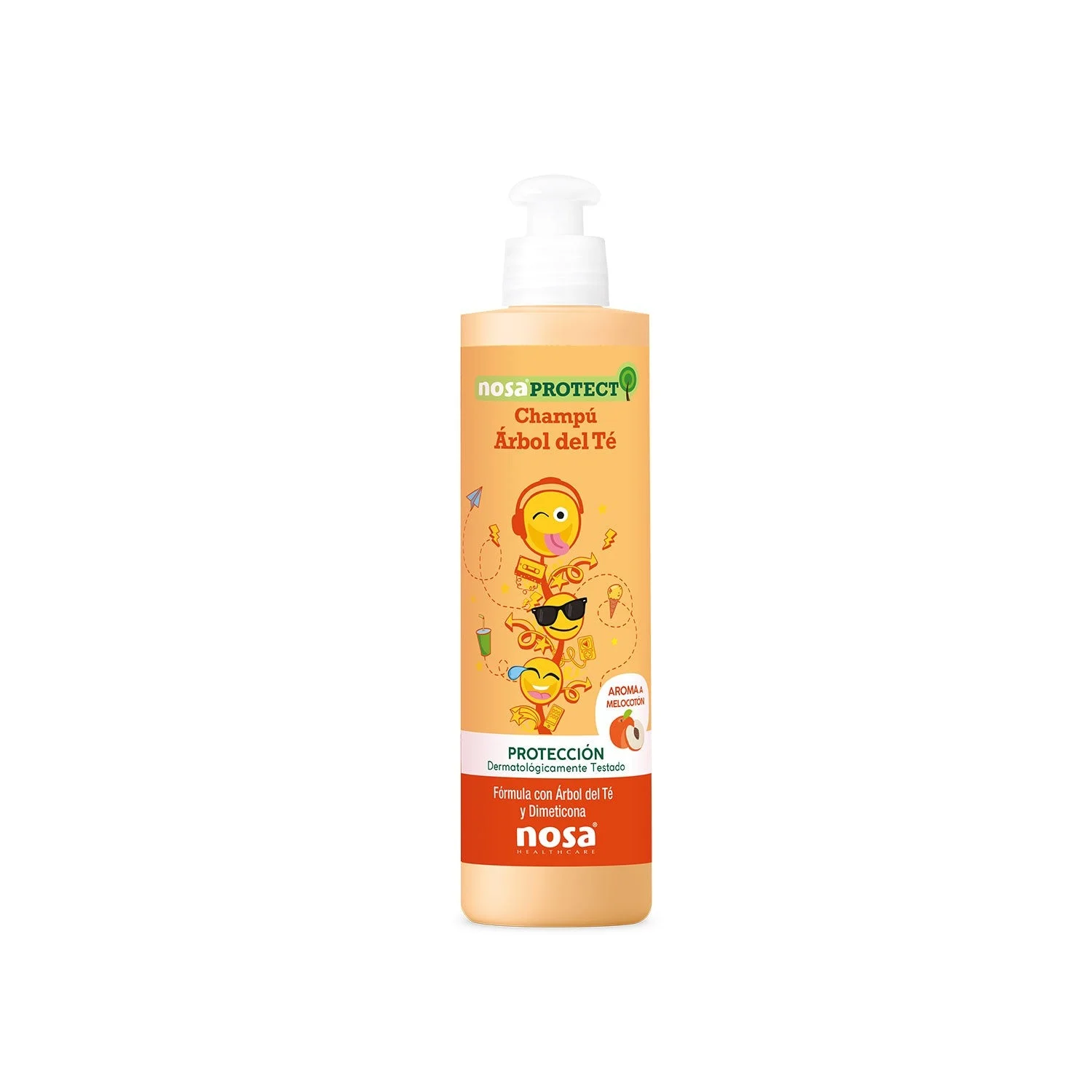 NosaProtect Pfirsich-Teebaum-Shampoo 250ml