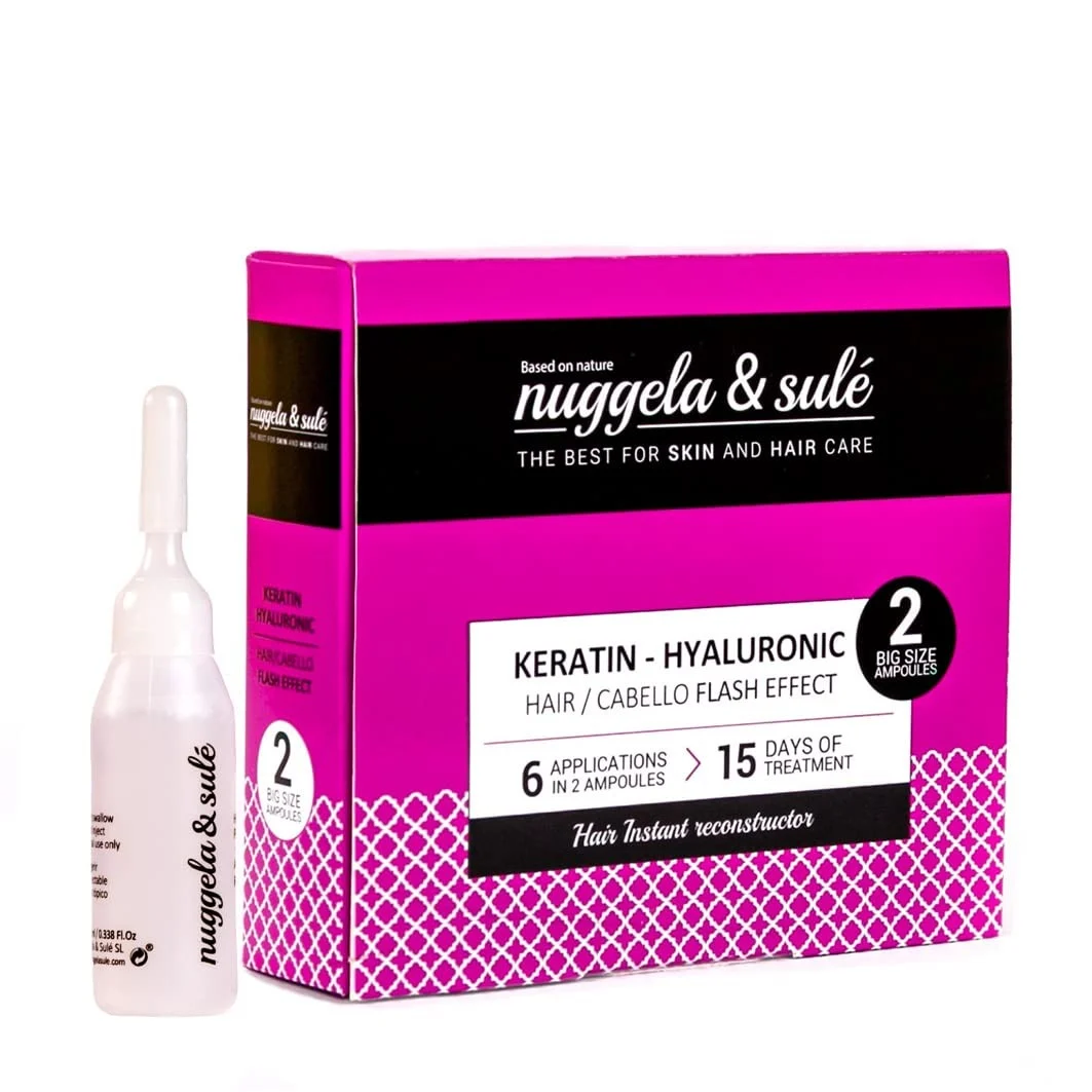 Nuggela & Sulé Keratin Hyaluronic 10ml Packung mit 2 Ampullen