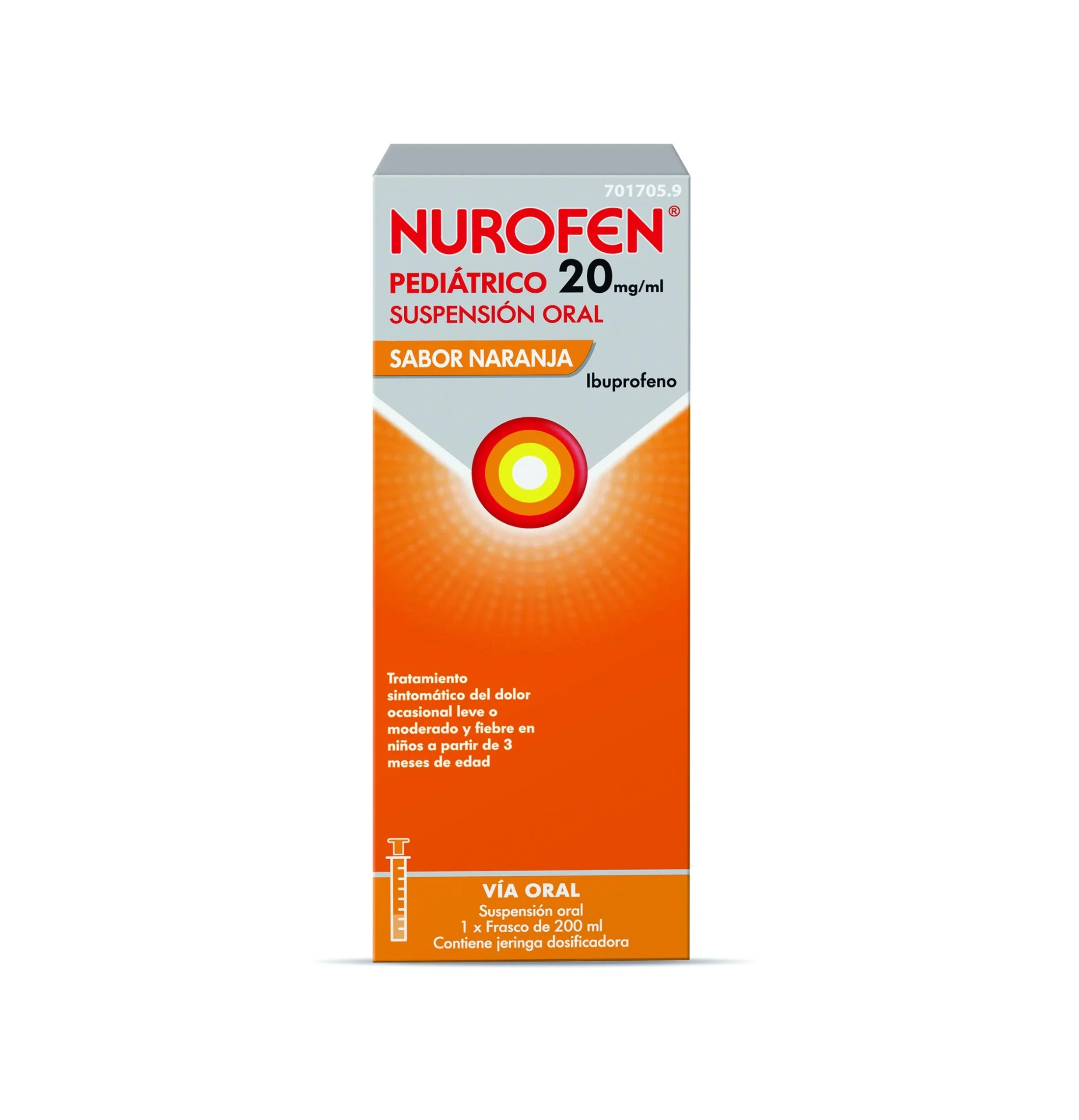 Nurofen Kinder 20MG/ML Orange 200ML
