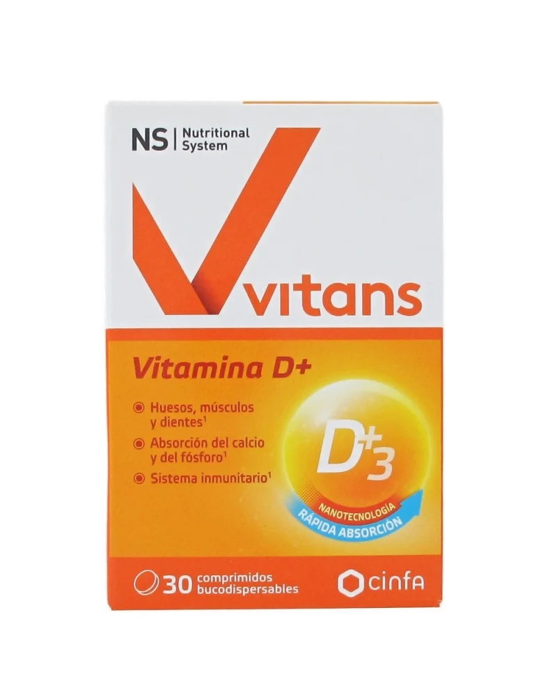 Nutritional System Vitans Vitamina D+ Cápsulas 30 uds