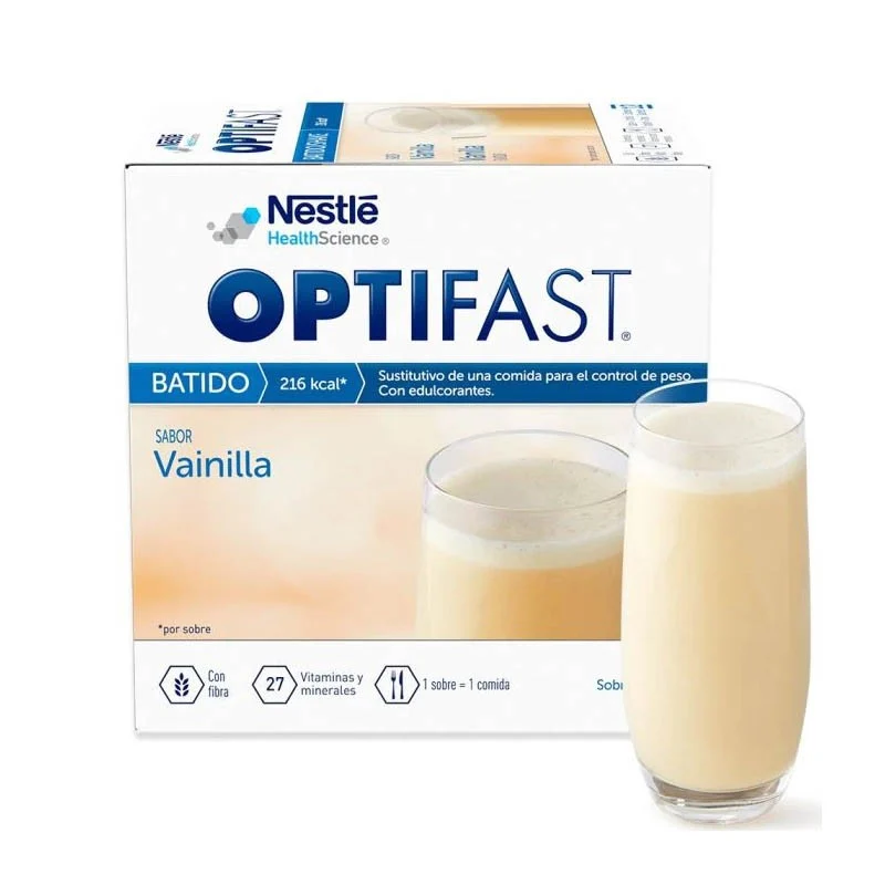 OPTIFAST Vanille-Smoothie 12 Nestlé-Umschläge