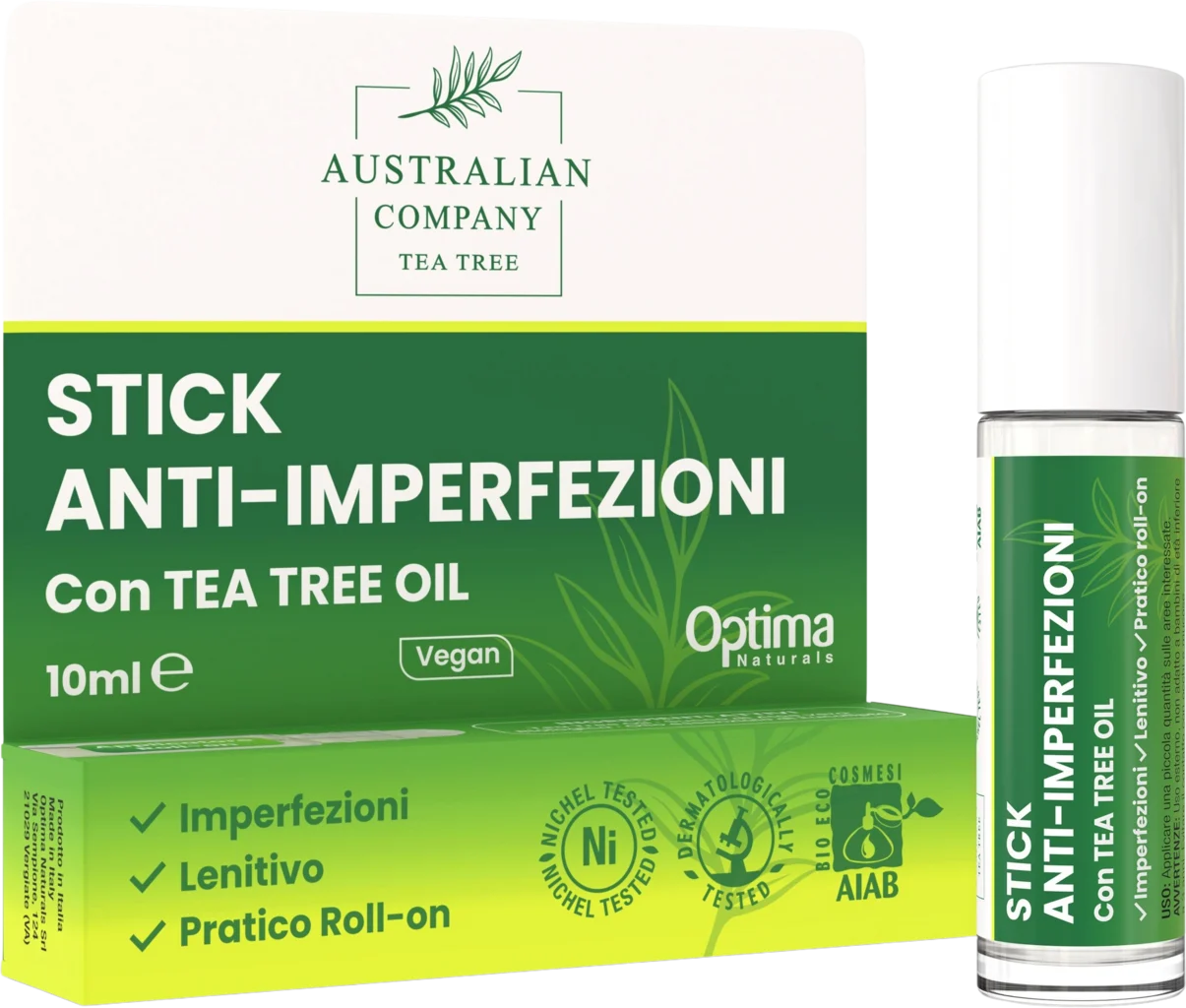 Optima Naturals Australian Company Teebaumöl Anti-Pickel Roll-on, 10 ml